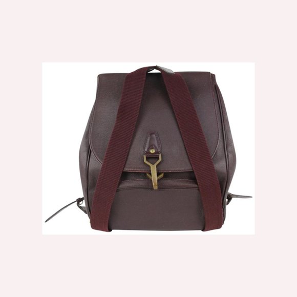 Louis Vuitton Burgundy Taiga Leather Cassiar Backpack 1015lv42